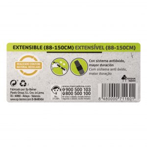 Manche balai/serpillière extensible 88-150 cm balai / vadrouille - Bosque Verde – Image 3