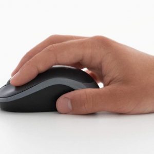 Souris sans fil 2,4 GHz avec mini récepteur USB, batterie 12 mois, suivi optique 1000 DPI, ambidextre, gris - Logitech M185 – Image 3