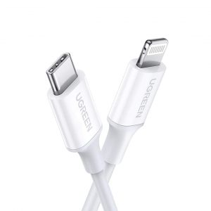 Câble usb-c vers lightning avec MFi certifié Power Delivery compatible avec iPhone et ipad, blanc (2M) - UGREEN – Image 2