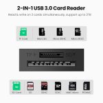 Adaptateur lecteur carte SD USB 3.0 UGREEN – 2 in 1