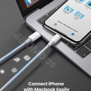 Câble usb-c vers lightning avec MFi certifié Power Delivery compatible avec iPhone et ipad, blanc (2M) - UGREEN – Image 4