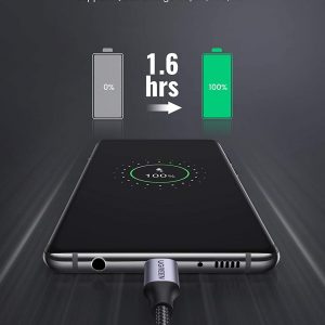 Câble usb-c vers usb-a 2.0 (1 mètre) charge rapide en nylon tressé - UGREEN – Image 2