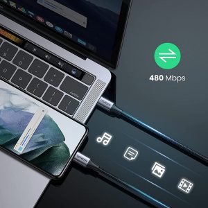 Câble (1M) USB C vers USB C PD Charge Rapide 60W Nylon Tressé - UGREEN – Image 2
