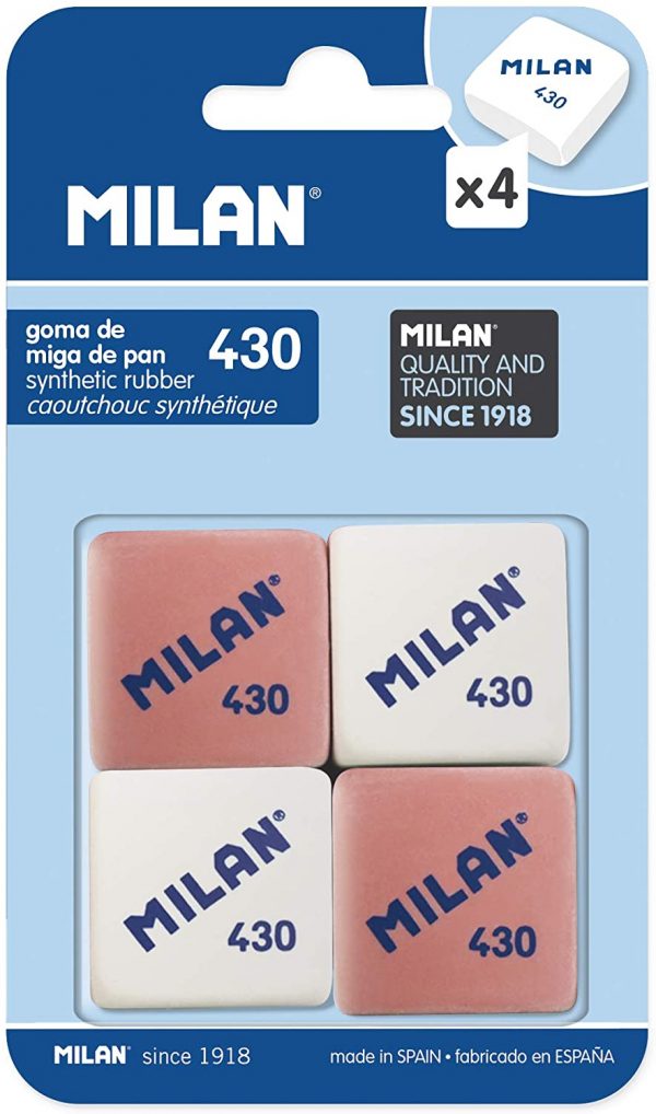 Gommes lot de 4 MILAN