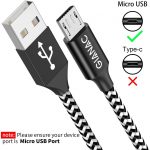 Cable micro USB GIANAC – paquet de 3 – 4