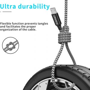 Câble micro USB, paquet de 5 [0,25 m + 0,5 m + 1 m + 2 m + 3 m] - GIANAC – Image 3