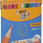 Croyon de couleur BIC Kids Evolution ECOlutions, Lot de 24 crayons de couleur