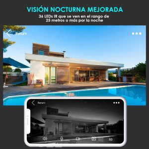 Caméra de surveillance extérieure avec boîtier en métal, caméra de sécurité WiFi 1080P - ieGeek – Image 6