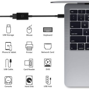 Adaptateur usb type-c vers usb 3.0, adaptateur thunderbolt 3 vers usb femelle - Noir - Nonda – Image 5
