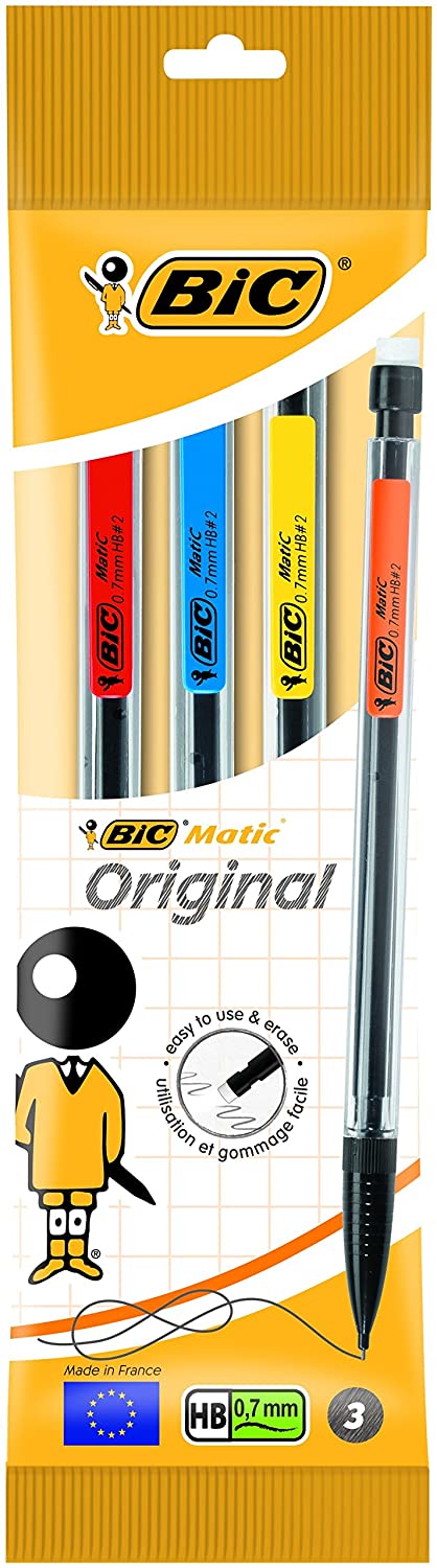 Criterium – Crayons mécaniques Classic 0.7 lot de 3 – BIC Matic – Zone  Affaire