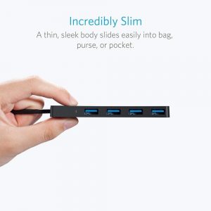Adaptateur (Hub) 4 ports USB 3.0 ultra mince - Anker – Image 4