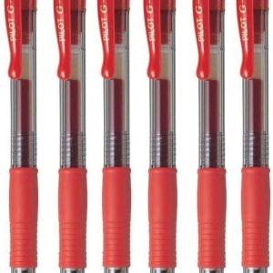 Paquet de 12 stylo gel rétractable (pointe 0,7 mm, ligne 0,39 mm, rechargeable, bl-g2-7, 6 points) - Rouge - Pilot G2 07 – Image 2