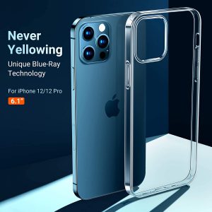 Coque antichoc de protection pour iPhone 12/12 Pro avec bord souple transparent slim limpide - Torras – Image 2