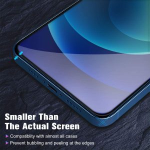 3 protecteur d'écran (incassable) en verre trempé HD-6,1" avec cadre d'installation facile, compatible avec iPhone 12 et 12 Pro, Dureté 9H - Cocoda – Image 6