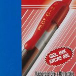 Pilot G2 BL-G2-7-BLot de 12 Stylo à bille Pointe moyenne 0.7 rétractable Encre gel Rouge Corps plastique avec grip caoutchouc