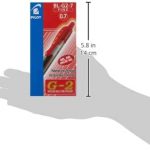 Pilot G2 BL-G2-7-BLot de 12 Stylo à bille Pointe moyenne 0.7 rétractable Encre gel Rouge Corps plastique avec grip caoutchouc 4