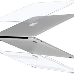 Coque pour MacBook Air 13 Pouces 2010-2017 (Modèle: A1466 / A1369), Avec couverture de clavier en Silicone - Transparente - TECOOL – Image 4