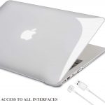 TECOOL Coque MacBook Air 13 Pouces 2010-2017 (Modèle: A1466 , A1369), Mince Plastique Rigide Étui avec Couverture de Clavier en Silicone pour MacBook Air 13.3 – Transparente5