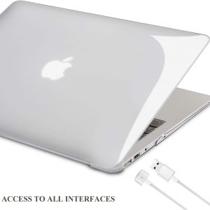 Coque pour MacBook Air 13 Pouces 2010-2017 (Modèle: A1466 / A1369), Avec couverture de clavier en Silicone - Transparente - TECOOL – Image 5