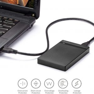 Boîtier de disques durs SSD HDD 2,5", SATA et SSD 9,5 mm 7 mm 2,5" avec câble usb 3.0, aucun outil requis - SALCAR – Image 2