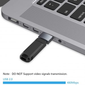 Pack de 2 adaptateur  USB-C Femelle vers USB Mâle 2.0 - nonda – Image 3