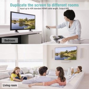 Répartiteur HDMI 4K en aluminium 1 entrée et 2 sorties, 3D, UHD, 1080P, HDCP pour Xbox, PS4, PS3, lecteur BLU-Ray, HDTV, DVD, DVR, Apple TV - Techole – Image 5