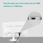 Câble Adaptateur VGA vers HDMI 1.8M (Ancien PC de Style à Nouvelle TV Moniteur avec HDMI), FOINNEX VGA to HDMI Cordon Convertisseur avec Audio pour Ordinateur Portable vers Projecteur,Mâle vers Mâle4