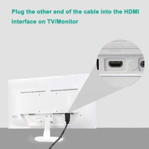 Câble Adaptateur VGA vers HDMI 1.8M avec Audio pour Ordinateur Portable vers Projecteur,Mâle vers Mâle - FOINNEX – Image 4