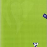 Clairefontaine 323362C Un Cahier Agrafé Mimesys Bleu – 24×32 cm – 96 Pages Petits Carreaux – Papier Blanc 90 g – Couverture Polypro 5