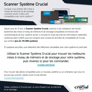 Disque dur SSD interne MX500-jusqu’à 560 Mo/s 500Go CT500MX500SSD1 (3D NAND, SATA, 2,5 pouces) - Crucial – Image 6