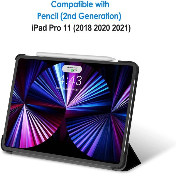 JETech Coque iPad Pro 11 (compatibe avec-Apple Pencil 2 eme génération) - Noire