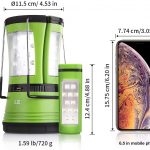 LE Lighting EVER Lampe Camping Rechargeable, Lanterne LED 600lm avec 2 Mini Lampe Torche Détachable, Lampe de Camping LED pour Camping, Bricolage, Travaux, Chasse, Tente, avec Câble USB6