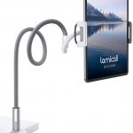 Lamicall Support Tablette, Support Réglable avec col de Cygne de – Universelle Support pour 2020 iPad Pro 10.5, 9.7, iPad Air Mini 2 3 4, iPhone, Switch, Samsung Tab, d’autres Tablettes -Gris