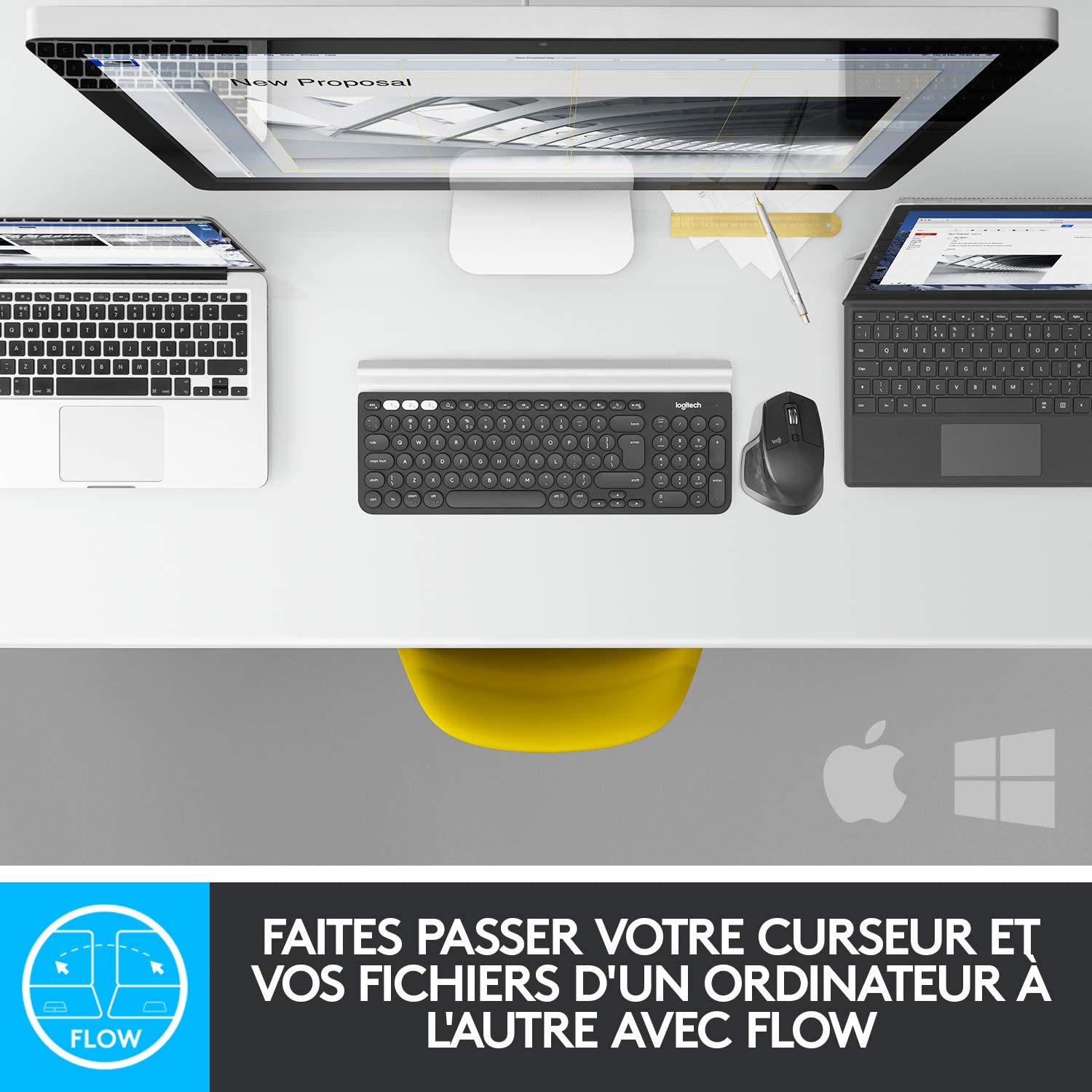 Logitech MX Master 2S Souris sans Fil, Multi-Dispositifs, Bluetooth ou 2,4GHz Récepteur USB Unifying, Précision 4000 PPP Suivi sur toute Surface, 7 Boutons, Recharge Rapide, PC, Mac, i Pad OS – Noir 2