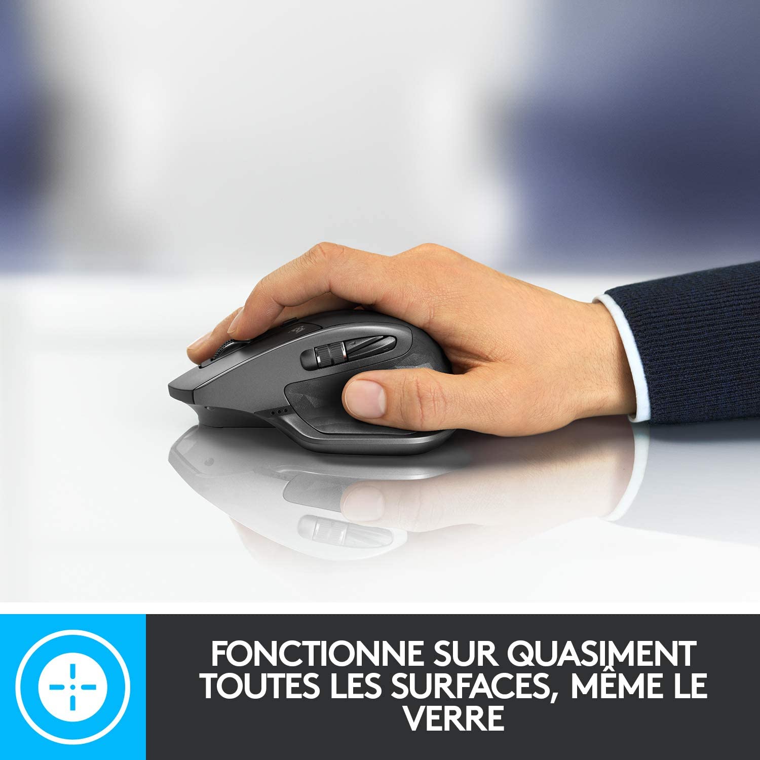 Logitech MX Master 2S Souris sans Fil, Multi-Dispositifs, Bluetooth ou 2,4GHz Récepteur USB Unifying, Précision 4000 PPP Suivi sur toute Surface, 7 Boutons, Recharge Rapide, PC, Mac, i Pad OS – Noir 3