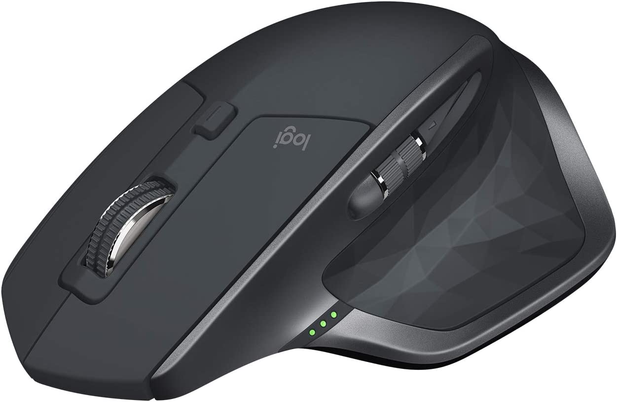 Logitech MX Master 2S Souris sans Fil, Multi-Dispositifs, Bluetooth ou 2,4GHz Récepteur USB Unifying, Précision 4000 PPP Suivi sur toute Surface, 7 Boutons, Recharge Rapide, PC, Mac, i Pad OS – Noir