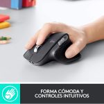 Logitech MX Master 3 Advanced Ratón Inalámbrico, Receptor USB, Bluetooth, 2.4GHz, Desplazamiento Rápido, Seguimiento 4K DPI en Cualquier Superficie, 7 Botones, Recarcable, PC, Mac, iPadOS, Negro3