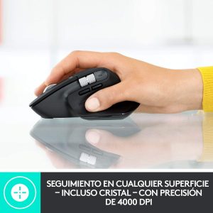 Souris MX Master 3 Advanced, Récepteur USB Bluetooth/2.4GHz, Défilement rapide, Toute Surface, 7 Boutons, Rechargeable, Gris foncé - Logitech – Image 8