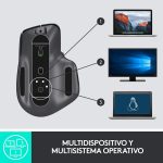 Logitech MX Master 3 Advanced Ratón Inalámbrico, Receptor USB, Bluetooth, 2.4GHz, Desplazamiento Rápido, Seguimiento 4K DPI en Cualquier Superficie, 7 Botones, Recarcable, PC, Mac, iPadOS, Negro9