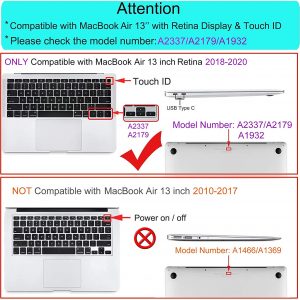 Coque plastique rigide uniquement compatible avec MacBook Air 13 2020 2019 2018 A2337 M1 A2179 A1932, Avec Retina Display, camel - MOSISO – Image 5