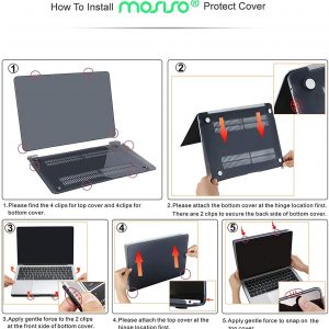 Coque plastique rigide uniquement compatible avec MacBook Air 13 2020 2019 2018 A2337 M1 A2179 A1932, Avec Retina Display, camel - MOSISO – Image 4