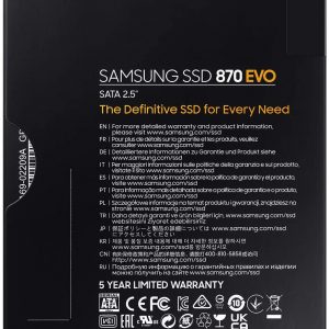 Disque SSD interne 2,5’’ haute vitesse, 500 Go - Pour les gamers et professionnels - Samsung SSD 870 EVO MZ-77E500B/EU – Image 11