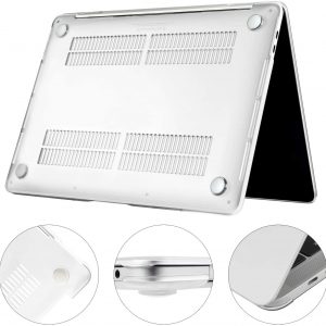 Coque & protection de clavier & adaptateur usb-c pour MacBook Pro 13 2016-2020 (Modèle: A2338 M1/A2289/A2251/A2159/A1706/A1989), Transparente - TECOOL – Image 3