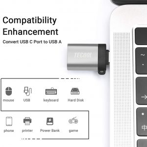 Coque & protection de clavier & adaptateur usb-c pour MacBook Pro 13 2016-2020 (Modèle: A2338 M1/A2289/A2251/A2159/A1706/A1989), Transparente - TECOOL – Image 6