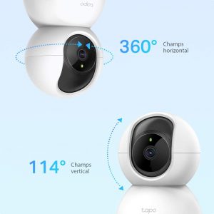 TP-Link Caméra Surveillance WiFi (Tapo C200), camera ip 1080P avec Vision Nocturne Détection de Mouvement, Caméra Bébé avec Audio Bidirectionnel Pan/Tilt – Image 4