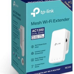 Répéteur WiFi, AC1200 mesh, double bande 5 GHz à 867 Mbps, 2,4 GHz à 300 Mbps, Port Ethernet, Prend en charge jusqu’à 32 appareils - TP-Link RE330 – Image 7