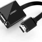 UGREEN Adaptateur HDMI vers VGA 1080P avec Sortie Audio 3.5mm Convertisseur HDMI Mâle à VGA Femelle Compatible avec PC TV Box Raspberry Pi Moniteur Projecteur Écran HDTV