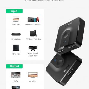 Switch(Commutateur) HDMI 4K 60Hz bidirectionnel 2 Entrées à 1 Sortie ou 1 Entrée à 2 Sorties  - UGREEN – Image 4