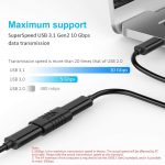 aceyoon Adaptateur USB C, USB 3.1 Gen2 USB C Femelle vers Femelle Charge Rapide & Data Sync 10Gbps OTG USB Type C Multifonction Compatible avec Huawei, Galaxy, etc (Noir, 3 Pièces)4