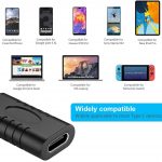 aceyoon Adaptateur USB C, USB 3.1 Gen2 USB C Femelle vers Femelle Charge Rapide & Data Sync 10Gbps OTG USB Type C Multifonction Compatible avec Huawei, Galaxy, etc (Noir, 3 Pièces)5